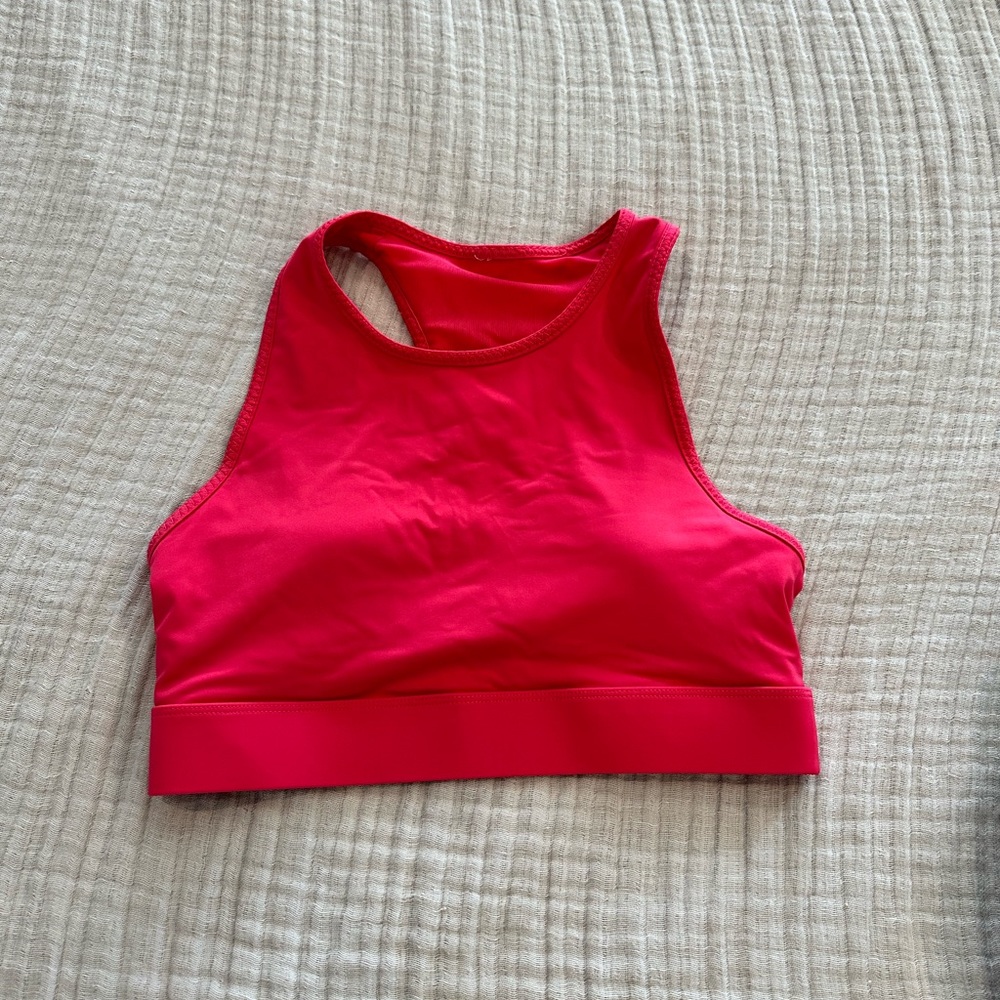 Fabletics sports bra with pocket red medium M